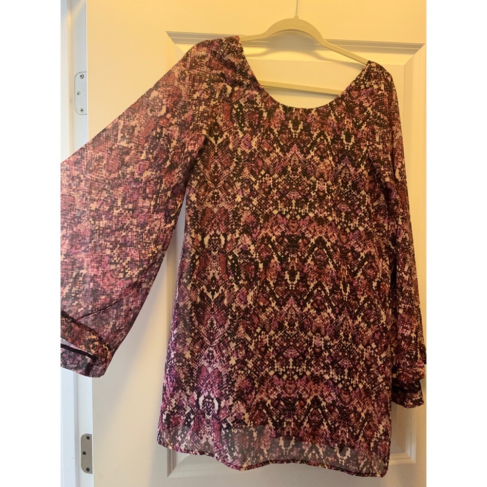 Show Me Your Mumu Purple Snakeskin Dress